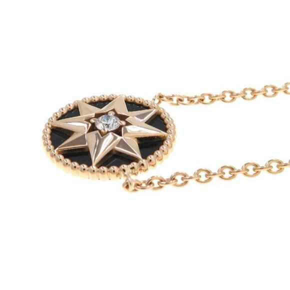 Dior Rose Des Vents Necklace Onyx - Picture 2 of 7